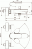 B0412AA Ideal Standard Вито смеситель для ванны/душа настенный, хром - Интернет магазин сантехники Екатеринбург Sannet66.Ru / Саннэт