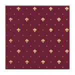 Giglio Bordeaux ORO 24kt 20x20 cm