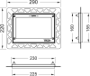9240647 TECE Монтажная рамка для установки стеклянных панелей TECElux Mini на уровне стены - Интернет магазин сантехники Екатеринбург Sannet66.Ru / Саннэт