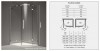 Душевое ограждения MERLYN S9, 80x120см., с распашной дверью, прозрачное стекло, фурнитура хром - Интернет магазин сантехники Екатеринбург Sannet66.Ru / Саннэт