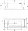 E398101 Ideal Standard "ТоникII" ванна акриловая свободностоящая 1800х800мм, полный комплект, система слива-перелива Click-clack - Интернет магазин сантехники Екатеринбург Sannet66.Ru / Саннэт
