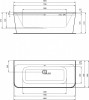 E399601 Ideal Standard "ТоникII" ванна акриловая пристенная 1800х800мм, D-форма, в комплекте с панелью и крепежом - Интернет магазин сантехники Екатеринбург Sannet66.Ru / Саннэт