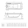 Excellent AVA 150, прямоугольная акриловая ванна 150х70 см. - Интернет магазин сантехники Екатеринбург Sannet66.Ru / Саннэт