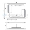 Двух местная большая ванна с гидромассажем Bis, Gruppo Tresse - Италия. - Интернет магазин сантехники Екатеринбург Sannet66.Ru / Саннэт