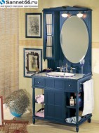 Комплект мебели для ванной комнаты в кантри-стиле 95 см, синий - Интернет магазин сантехники Екатеринбург Sannet66.Ru / Саннэт