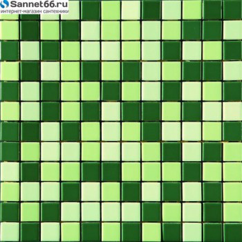 Керамическая мозаика 2.5х2.5 см CE.SI., серия Atlantica. Цвет сбор зеленых оттенков - мозаика FALKLAND - Интернет магазин сантехники Екатеринбург Sannet66.Ru / Саннэт