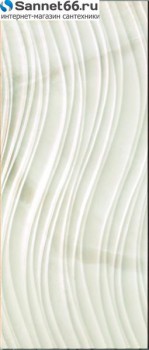 CAPRI. Royal Onyx. fascia Onda bianco, Керамическая плитка, декор волной, белая. Полуполированная. В прямоугольном формате. - Интернет магазин сантехники Екатеринбург Sannet66.Ru / Саннэт